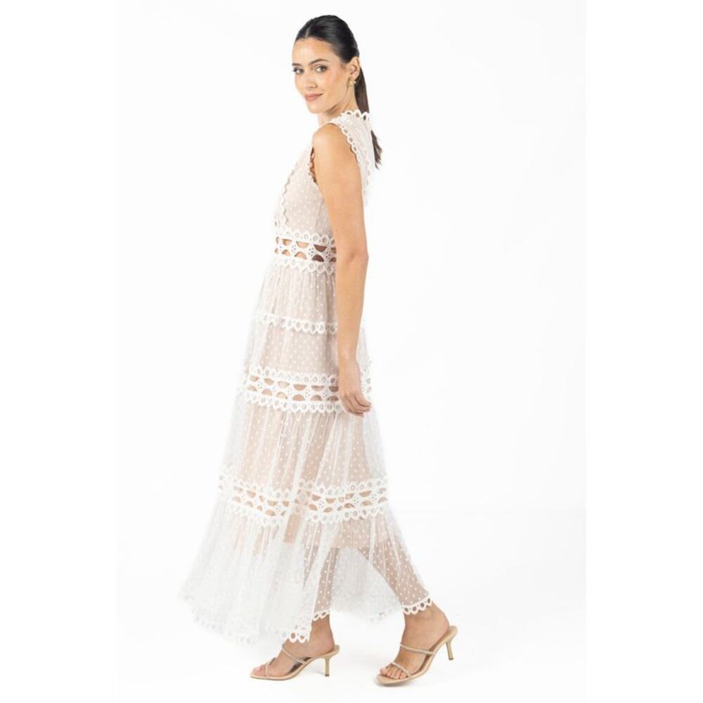 Blair White Lace Maxi Dress - Picture 3 of 4